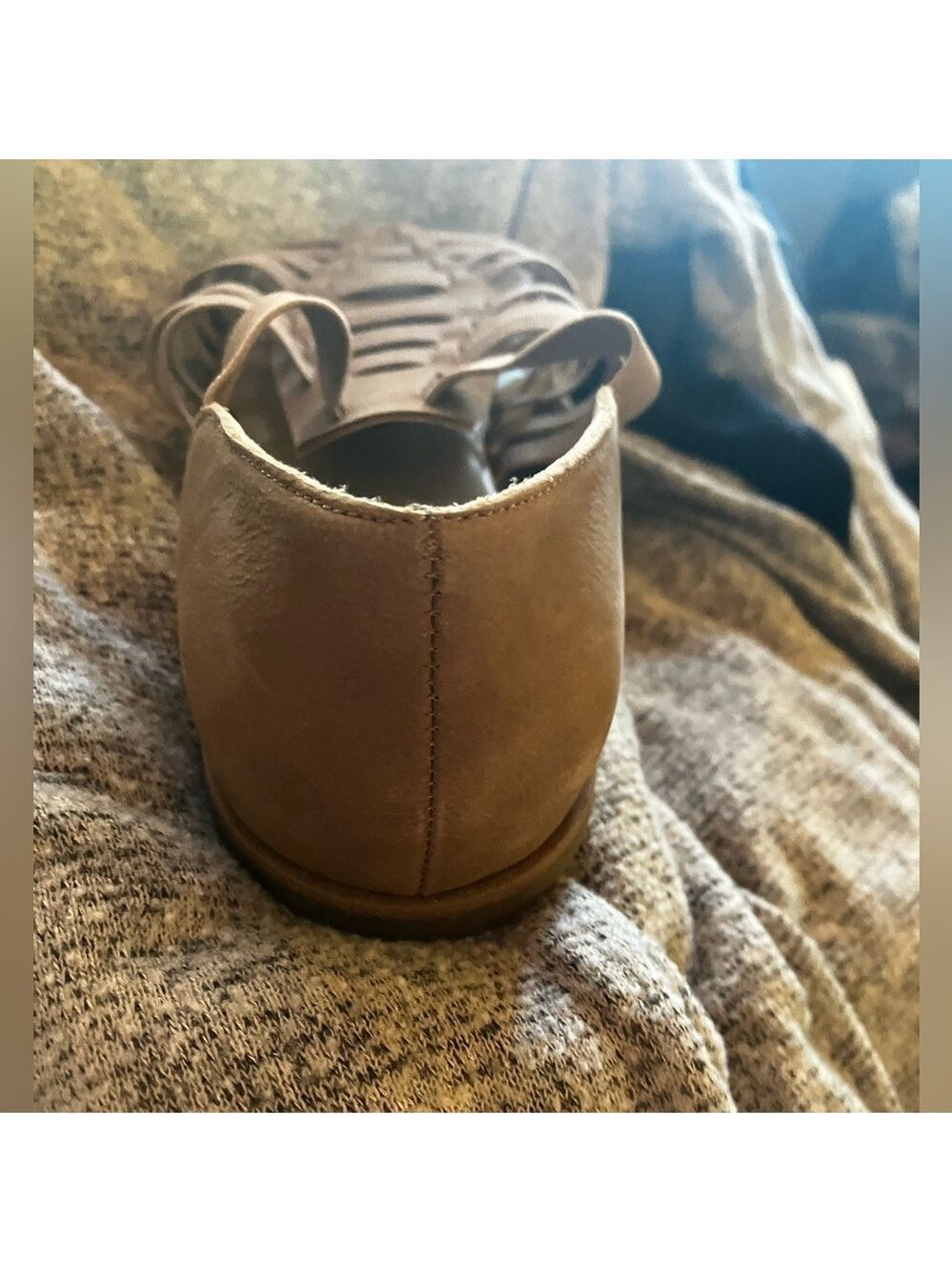 🔥NEW🔥 Eileen Fisher Rato Honey Tumbled Nubuck Leather Slip On Sandals W7 - Picture 8 of 12